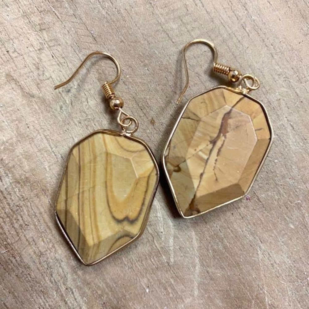 Tigers eye Stone Earrings